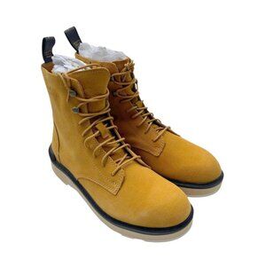 SOREL Hi-Line Lace Boot Women's 9 Geo Yellow Leather NEW Rugged Chic